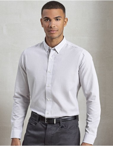 PRE-PR252-Mens Maxton Check Long Sleeve Shirt